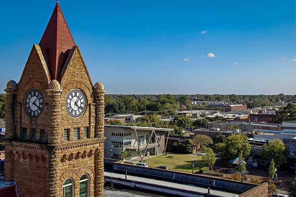 Areal view of Sumter, SC